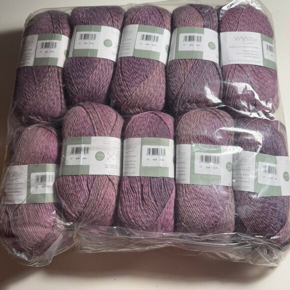 10 Skeins West Yorkshire Spinners Illustrious Heather Wool & Alpaca #906 - Picture 3 of 6